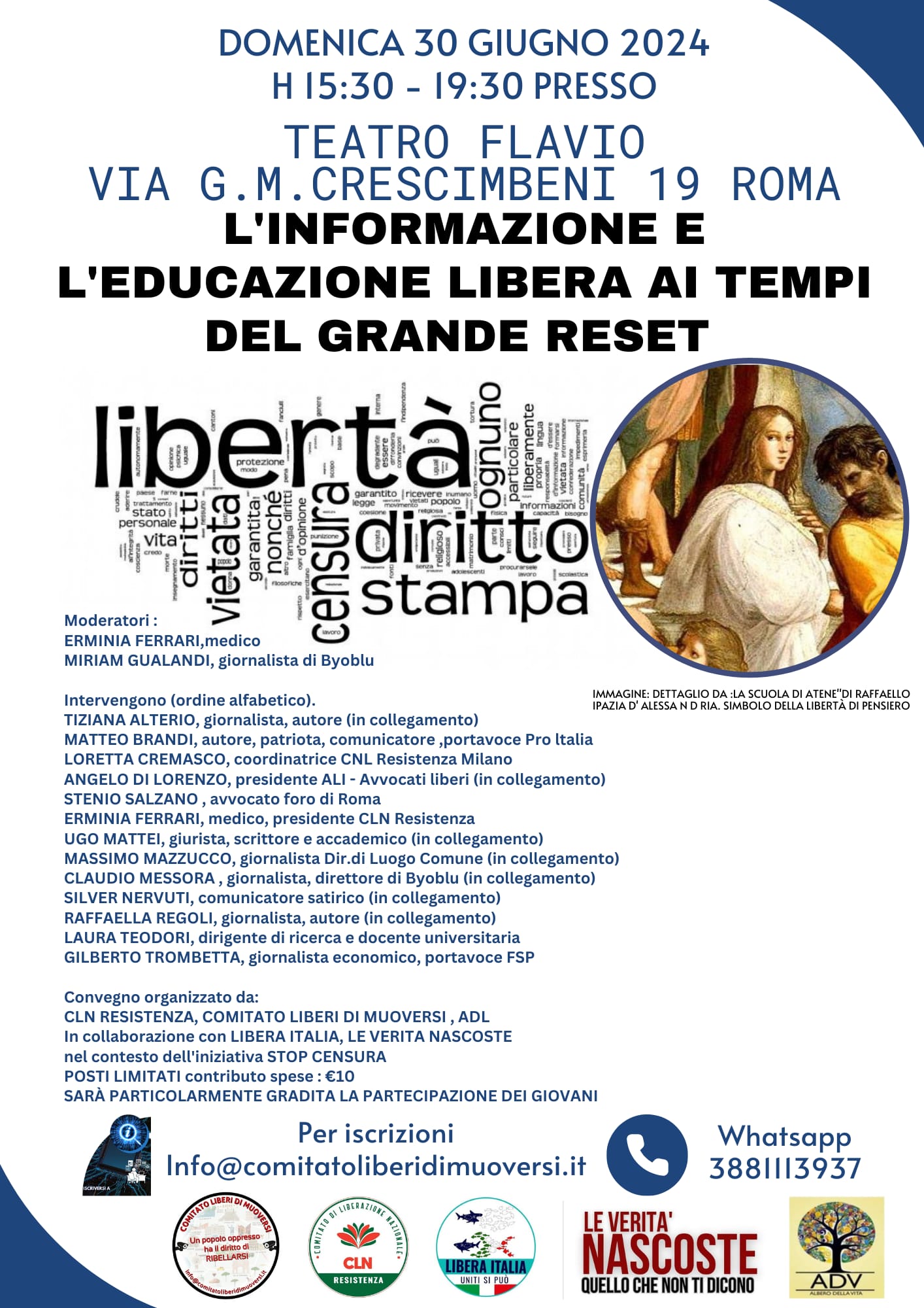 L'INFORMAZIONE E L'EDUCAZIONE LIBERA AI TEMPI DEL GRANDE RESET 